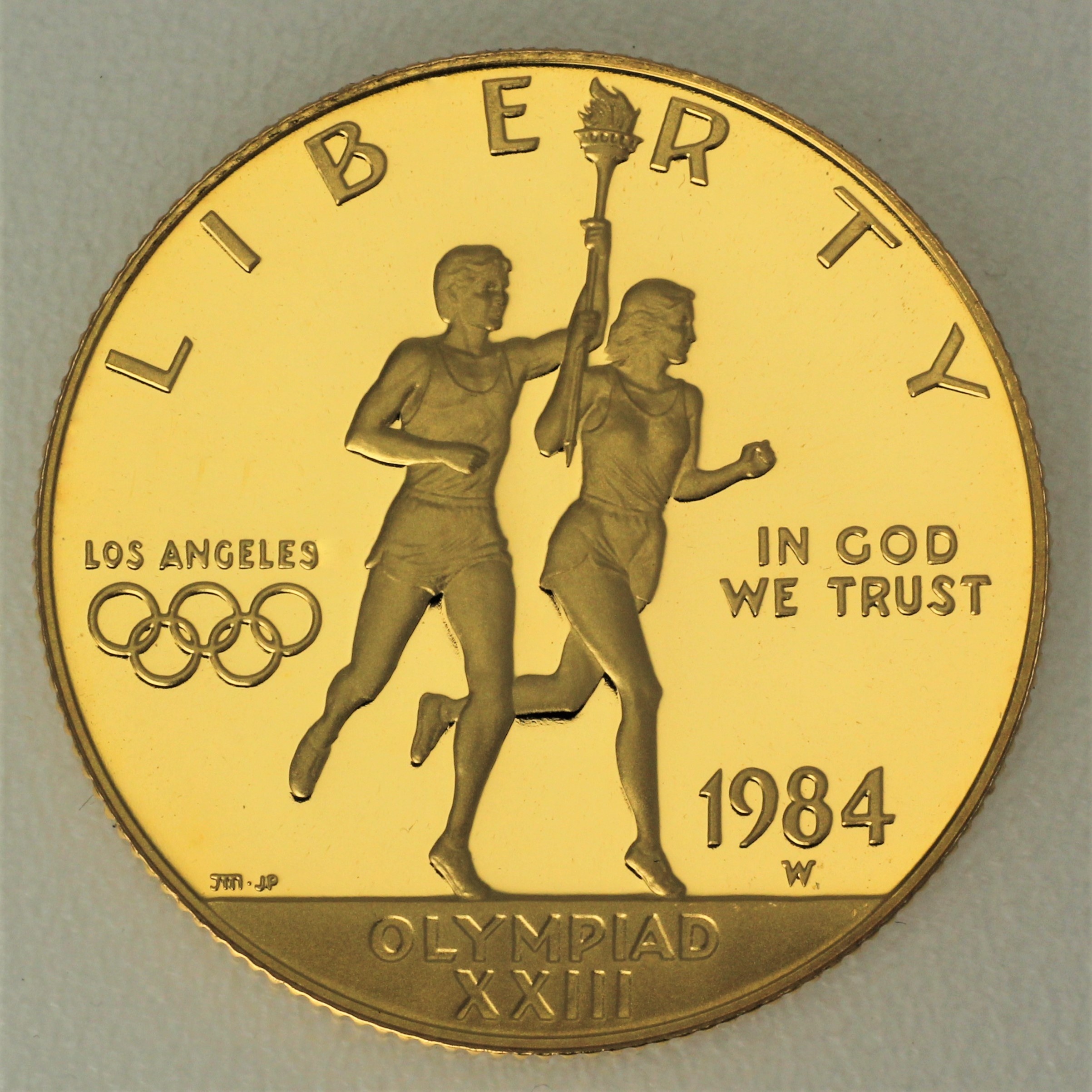 Goldmünze 10 Dollars Los Angeles Olympiade 1984 (USA)
