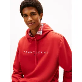 Tommy Hilfiger Hoodie mit Logo-Stickerei Rot S