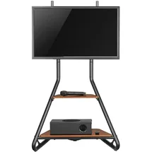 Maclean Brackets MC-455 TV-Ständer 98 x 45 x 60 cm Schwarz Holz/Stahl/Holzwerkstoff