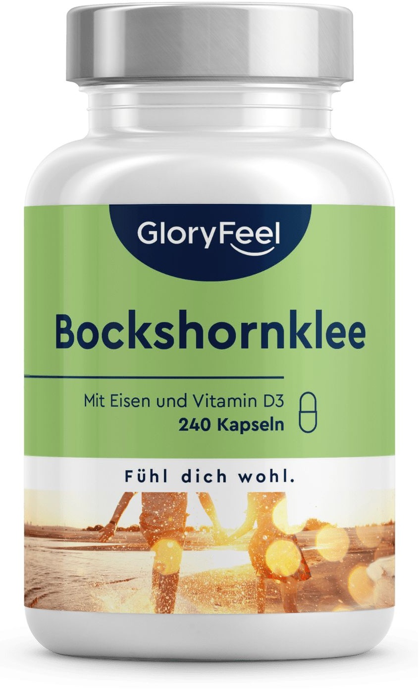 gloryfeel ® Bockshornklee Kapseln aktiviert - Mit Eisen und Vitamin D3 240 St