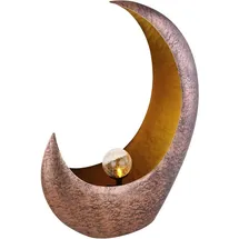 GLOBO Lighting Solarleuchte Metall messingfarben, LED - Silber