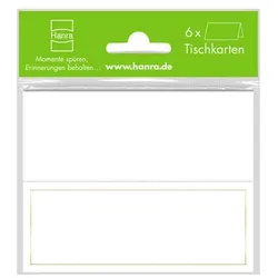 Tischkarte 6ST  Head 6 Stück