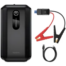 Baseus BS-CH001 Starthilfegerät 10000 mAh (12 V), Starthilfegerät mit 1000A Spitzenstrom und digitalem Display schwarz
