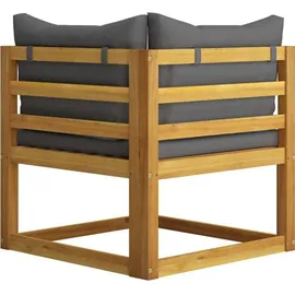 vidaXL 3-Sitzer-Gartensofa mit Auflage Akazie Massivholz