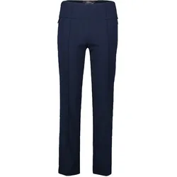 Stoffhose VERA MONT "Vera Mont Damen Basic-Hose knöchellang", Damen, Gr. 40, Normalgrößen, blau (night sky), Cru00eape, Obermaterial: 95% Polyester, 5% Elasthan., klassisch, figurbetont lang, Hosen