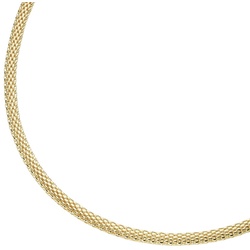 Smart Jewel Collier Mesh-Optik, Silber 925 Gold Damen 