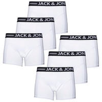 Jack & Jones Herren Boxershort SENSE Weiß XL
