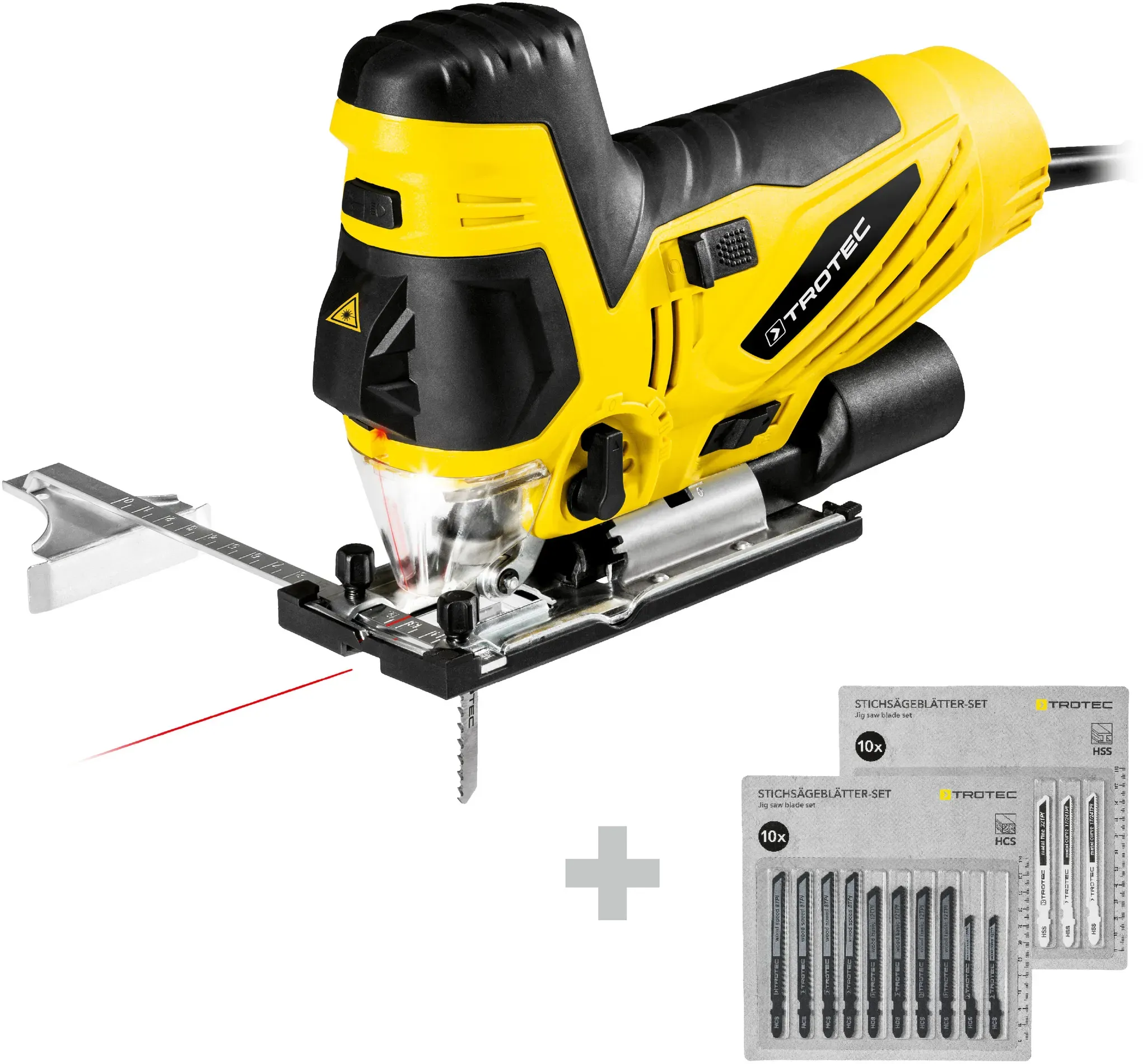 Trotec Decoupeerzaag PJSS 13-230V + Decoupeerzaagjes-set hout, 10-delig + Decoupeerzaagjes-set metaal 10 delig