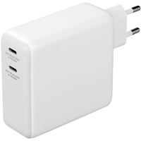 Deltaco USB-C-Wandladegerät und Powerbank 9600 mAh - White
