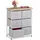 Relaxdays Sideboard 73 x 60 x 32 cm hellgrau/Natur