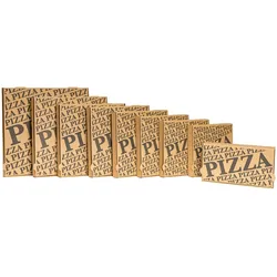 VEPATIM 100 Pizzakarton Ecoline mit neutralem Motiv 28 x 28 x 4 cm