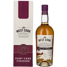 West Cork Port Cask Finish Single Malt 43% vol 0,7 l Geschenkbox