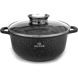 ZILNER 6-teiliges Topfset 20/22/26cm Topfset Induktion, Töpfe beschichtet, Kochtopf Set| Kochgeschirr Set, Topfset induktionsgeeignet ZL-8915