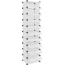 vidaXL Schuhregal 44 x 174 x 32 cm weiß