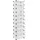 vidaXL Schuhregal 44 x 174 x 32 cm weiß