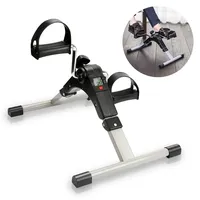 Herrselsam Heimtrainer Fitnessbike mit LCD-Bildschirm Indoorcycling Fahrradtrainer Ergometer Minibike Perfekt für Cardio-Training