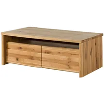 MASSIVMOEBEL24.DE Couchtisch Wildeiche natur geölt 120 x 45 x 70 cm