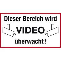 Metafranc Hinweisschild Dieser Bereich wird Video überwacht! 30 x 20 cm