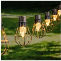 Gravidus LED Solar Lichterkette 10 Lampen