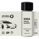 SD COLORS GRIGIO QUARZO 695A 695/A KAJ PAJ Neuer Ausbesserungslack, 15 ML, Reparaturpinsel, Farbcode 695A 695/A KAJ PAJ GRIGIO QUARZO (Just Paint)