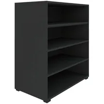 hom'in Bücherregal 91 x 90 x 40 cm Anthrazit