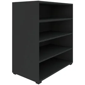 hom'in Bücherregal 91 x 90 x 40 cm Anthrazit