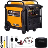 Maxpeedingrods - 8000W Inverter Stromerzeuger Notstromaggregat Benzin Aggregat Generator 8000W Ausgestattet mit ATS-Schnittstelle + Stahlgriff und