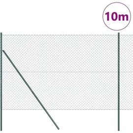 vidaXL Zaunpfosten 10 x 160 cm Grün/Stahl