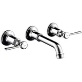 Hansgrohe Montreux 3-Loch Waschtischarmatur Edelstahl Optic
