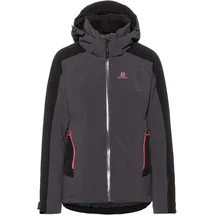 Salomon Brilliant Jacke Grau Ebony/Black M