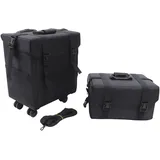 Professionelle Make Up mit Schubladen Kosmetikkoffer Pilotenkoffer Beauty Case Reisetrolley Friseurkoffer Kosmetik Trolley für professionelle Make-up Artists,Friseure usw