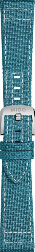 Mido - Textilband 21mm/18mm M604017064 - blau