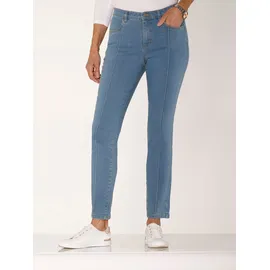 Classic Basics Bequeme Jeans CLASSIC BASICS, Damen, Gr. Normalgrößen, blau, bleached, 81% Baumwolle, 17% Polyester, 2% Elasthan, unifarben, lang, Jeans