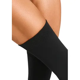 John Devin Businesssocken JOHN DEVIN, Herren, Gr. 47-48, schwarz (6x schwarz), Baumwollmischung, unifarben, elastisch, Socken, lange Form, wertig in Box verpackt