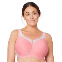 GLAMORISE Nahtloser Sport-BH für hohe Belastung - Sanftes Pink Unterwäsche Damen