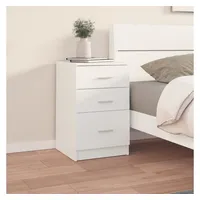 VidaXL Nachttisch Weiß 40x40x63 cm Holzwerkstoff