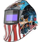 ARCCAPTAIN Schweißhelm Schweißmaske Automatischer Verdunkelung für TIG MIG ARC, 1/1/1/1 Top Optische Klarheit, Ultra-Leicht Schweißhelm Automatische Abdunkelung