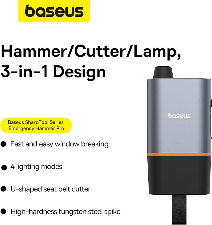 Baseus SharpTool Series Nothammer Pro Cluster Schwarz