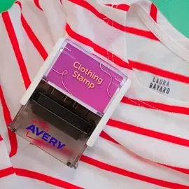 Avery Zweckform Textilstempel selbstfärbend schwarz ohne Logo, 1 St.