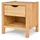 Betten-ABC Bubema Commodino Solo Nachttisch, Kernbuche massiv, Natur geölt