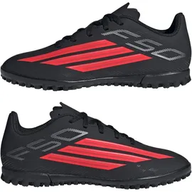 adidas F50 Club TF Kinder Schwarz/Rot 31,5