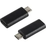 s/conn S-Conn 14-05019 USB 2.0 MicroB USB 3.1 C Schwarz Kabelschnittstellen-/adapter (14-05019)