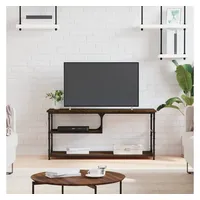 Furnicato TV-Schrank Braun Eichen-Optik 103x38x46,5cm Holzwerkstoff Stahl