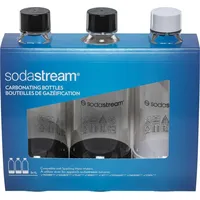 Sodastream PET-Flasche 3 x 1 l schwarz/weiß