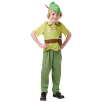 Rubie ́s Kostüm Disney's Peter Pan Kinderkostüm, Direkt aus Nimmerland: Kinderkostüm des Disney Klassikers grün 128