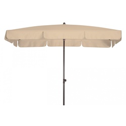 Doppler WATERPROOF III Sonnenschirm wasserdicht & höhenverstellbar 260 x 150cm natur