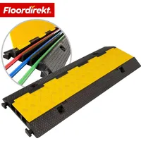 Floordirekt Floordirekt, Kabelschutz + Kabelführung, Kabelbrücke Vertex Kabelschutzbrücke 3-kanal Bis 10 Tonnen Kabelrampe Mit Klappe