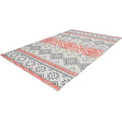 Teppich ARTE ESPINA "Ethnie 200", orange (grau, apricot), B:160cm H:10mm L:230cm, Baumwolle, Teppiche, 3D-Design, Kurzflorteppich, Ethno-Design
