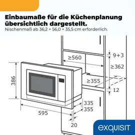 Exquisit EMW525-G-020 Schwarz