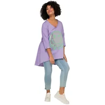 Angel Of Style by Happy Size Angel of Style Longshirt in flieder | Gr.: 48